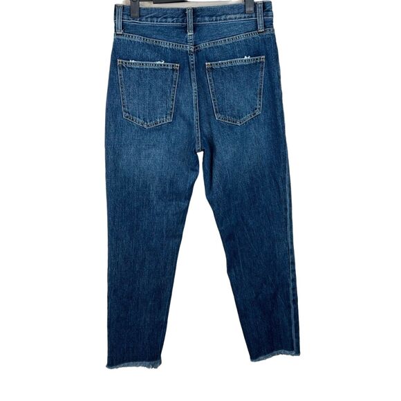 Current Elliott Womens 28 Blue‎ Denim Jeans Frayed Hem Capsule Crop - Picture 2 of 14
